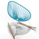 White Acapulco wood rocker chair