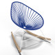 White Acapulco wood rocker chair