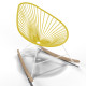 White Acapulco wood rocker chair