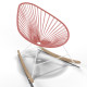 White Acapulco wood rocker chair