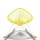 White Acapulco wood rocker chair
