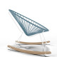 White Acapulco wood rocker chair