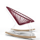 White Acapulco wood rocker chair