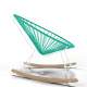 White Acapulco wood rocker chair