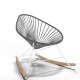 White Acapulco wood rocker chair