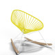 White Acapulco wood rocker chair