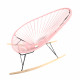 Fauteuil à Bascule Acapulco Rose Poudré  Fauteuil à Bascule Acapulco Rose Poudré