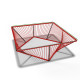 Detail red outdoor Table
