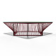  Détail table basse carré rouge
