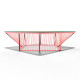 Detail red outdoor Table