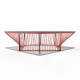 Detail red outdoor Table