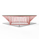 Detail red outdoor Table