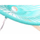 détail fauteuil bascule bois Acapulco Structure Blanche tressage Vert Turquoise  détail fauteuil bascule bois Acapulco Structure Blanche tressage Vert Turquoise