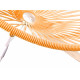 détail fauteuil bascule bois Acapulco Structure Blanche tressage Orange  détail fauteuil bascule bois Acapulco Structure Blanche tressage Orange