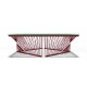  Détail table basse carré rouge