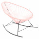 Pastel Pink Acapulco Rocking Chair