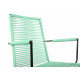  chaise fil Design avec accoudoir Vert d'eau 