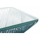 Détail très Grande Table basse Rectangle Bleu Canard  Détail très Grande Table basse Rectangle Bleu Canard