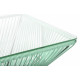 Détail très Grande Table basse Rectangle Vert Blanc  Détail très Grande Table basse Rectangle Vert Blanc