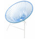 sky blue Huatulco white structure chair