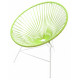  fauteuil Structure Blanche Huatulco Vert Anis 