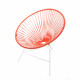 Red Huatulco white structure chair