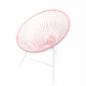  fauteuil Structure Blanche Huatulco Pink Pastel