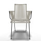 White Dining braided armrest chair