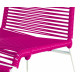 détail structure blanche Chaise Fuschia   détail structure blanche Chaise Fuschia