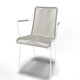 White Dining armrest chair White Dining armrest chair
