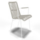 White Dining armrest chair White Dining armrest chair
