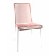 Pink pastel Dining white frame chair Pink pastel Dining white frame chair