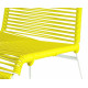 detaille de silla estructura blanca trensada  Amarillo detaille de silla estructura blanca trensada  Amarillo