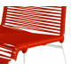 détail structure blanche Chaise Rouge   détail structure blanche Chaise Rouge