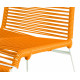 orange chair detail and white frame orange chair detail and white frame