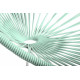 Détail du fauteuil structure blanche à Bascule Acapulco Vert Blanc  Détail du fauteuil structure blanche à Bascule Acapulco Vert Blanc