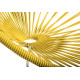 détail fauteuil structure blanche rocking chair Acapulco Jaune  détail fauteuil structure blanche rocking chair Acapulco Jaune