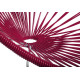 detalle de mecedora Acapulco Bordeaux Purpura 
