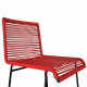  Assise chaise haute de cuisine Rouge 