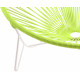  détail fauteuil structure blanche Fauteuil Tulum Vert Anis 