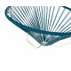 détail fauteuil structure blanche suspendu Acapulco Bleu ocean détail fauteuil structure blanche suspendu Acapulco Bleu ocean