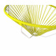 detalle de silla colgante estructura blanca Acapulco Amarillo 