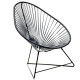 Fauteuil Acapulco Structure noire Fauteuil Acapulco Structure noire