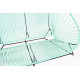 Detail Acapulco sofa 3 seats pastel green Detail Acapulco sofa 3 seats pastel green