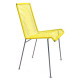 Yellow plastic thread chair Yellow plastic thread chair