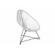 Acapulco White Chair and Black frame