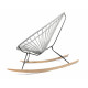 Silex Grey Acapulco wood rocker chair