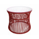 Table ITA Rouge Bordeaux structure Blanche