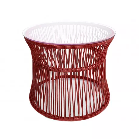 Table ITA Rouge Bordeaux structure Blanche