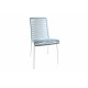 silla de comedor Fiordo Azul estructura Blanca silla de comedor Fiordo Azul estructura Blanca